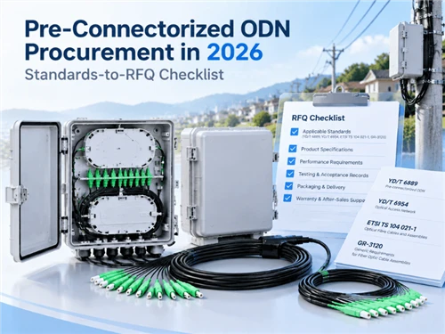 Forhåndskoblet ODN RFQ-sjekkliste for FTTH-innkjøp